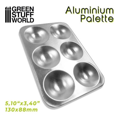 ALUMINIUM PALETTE (6 WELLS) - GREEN STUFF 2499